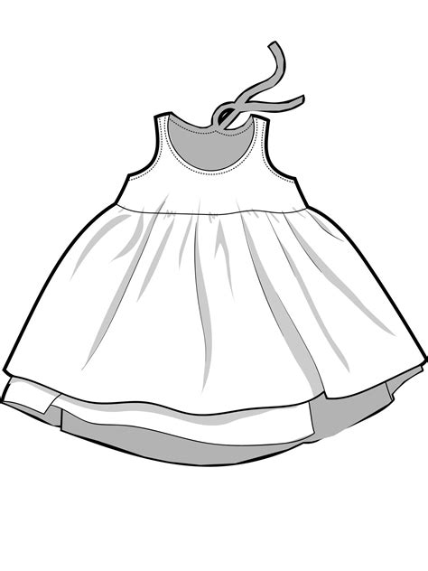 baby boy dress drawing|draw baby girl gown style.